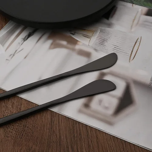 Vista 6 de Cuchillo esparcidor de 6 piezas, cuchillos esparcidores de queso de acero inoxidable para cocina, cuchillo de postre para aperitivo, mantequilla