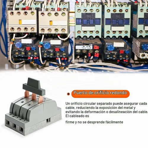 Vista 3 de 380V 100A 3 Polo Doble Tiro Fuente de Alimentación Control de Seguridad Interruptor Cuchillo Gris