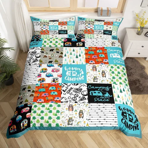 Vista 42 de Feelyou - Juego de funda de edredón con estampado floral de rosas - Juego de ropa de cama con flores románticas para dormitorio de niños, niñas