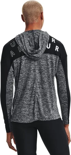 Vista 4 de Under Armour Abrigo Anorak ajustado moderno con efecto torcido rosa para mujer