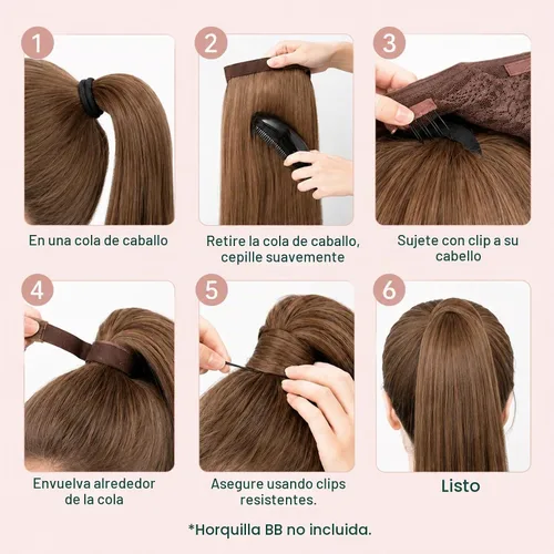 Vista 9 de Easyouth Extensión de cola de caballo de cabello humano, negro azabache, 12 pulgadas, 2.47 oz, extensiones de cola de caballo, extensiones de cola