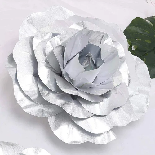 Vista 15 de Efavormart - Rosas de espuma 3D grandes para decoración de bodas, paquete de 4 flores artificiales de 12 pulgadas, color oro rosa, ramo de bricolaje
