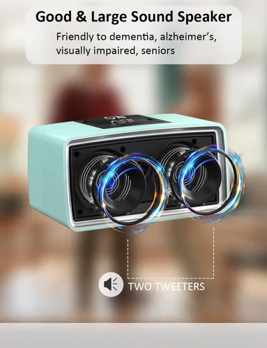 Vista 4 de iGuerburn Reproductor de música simple para personas mayores con demencia Reproductor de MP3 fácil para pacientes con Alzheimer, demencia