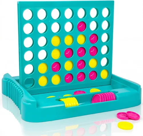 Vista 13 de Pup Go Juegos de mesa 4 en fila para niños a partir de 3 años, idea temprana para niños, niñas y adolescentes, conecta y gana cuatro en una línea