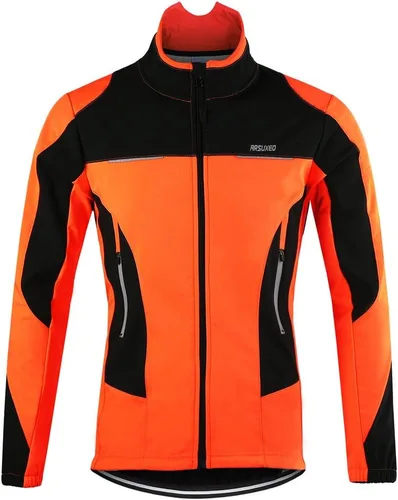 Vista 2 de ARSUXEO - Chaqueta térmica para ciclismo (forro polar)