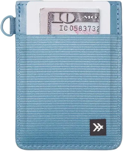 Vista 11 de Thread Wallets Cartera minimalista ultra delgada para tarjetas, Negro, Talla única, Casual