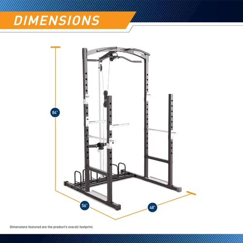 Vista 2 de Marcy Strength Training Home Gym Cage with Pulley System for Weightlifting, Bodybuilding, Full Body Workout Equipment for Home Exercise