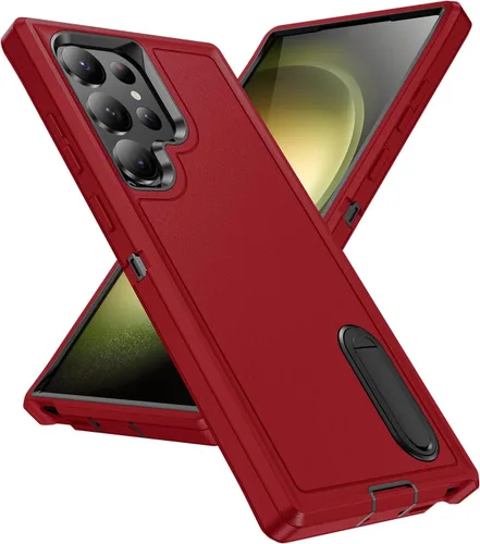 Vista 13 de IDweel Funda para Galaxy S22, para Galaxy S22 con soporte, protección resistente a prueba de golpes, antiarañazos, funda dura de estudio para Galaxy