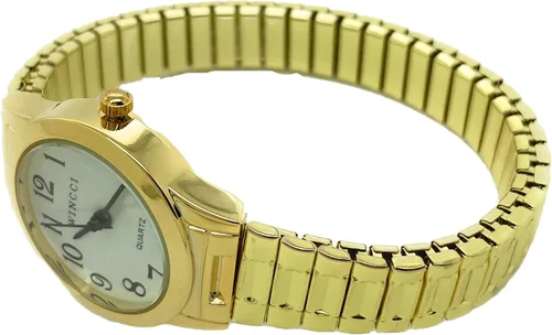 Vista 4 de Reloj clásico de moda con banda elástica redonda para mujer