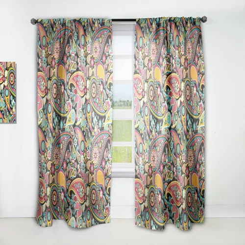 Vista 23 de DesignQ Panel de cortina bohemio y ecléctico 'Ethnic Pattern', 18645, 52x90, (abstracto-bohemio)