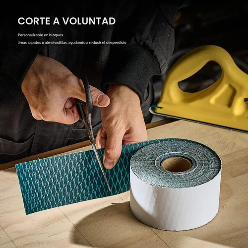 Vista 7 de toolant Rollo de papel de lija con forma de diamante de grano 60, 2-3/4 pulgadas de ancho, 10 yardas de largo Longboard, papel de lija autoadhesivo