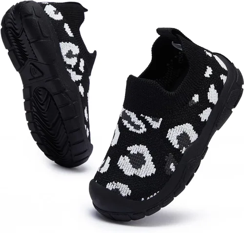 Vista 4 de BMCiTYBM Zapatos para bebé niño y niña, tenis antideslizantes suaves y ligeros, zapatos para caminar de primer paso, 6, 9, 12, 18, 24 meses
