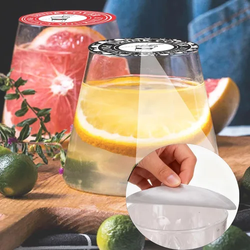 Vista 7 de 50 calcomanías antipicas para bebidas para protección contra el alcohol