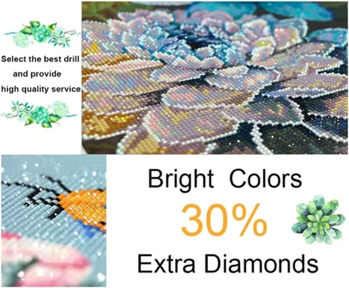 Vista 5 de Kits de arte de diamantes de Halloween SOTYIOO para adultos. Kit de pintura de diamantes de Halloween para adultos, taladro completo, gemas