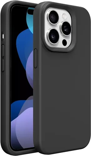 Vista 47 de Funda de silicona prémium para iPhone SE/8/7, con forro de microfibra suave antiarañazos, a prueba de golpes, color negro, iPhone SE/8/7