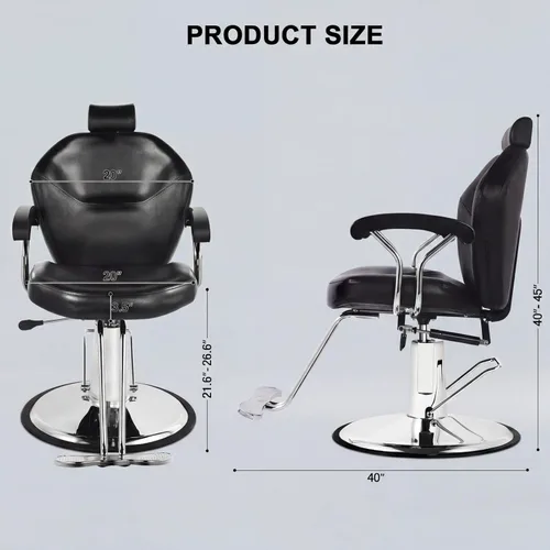 Vista 2 de Artist hand Silla de barbero multiusos para peluquería Silla de salón de barbería