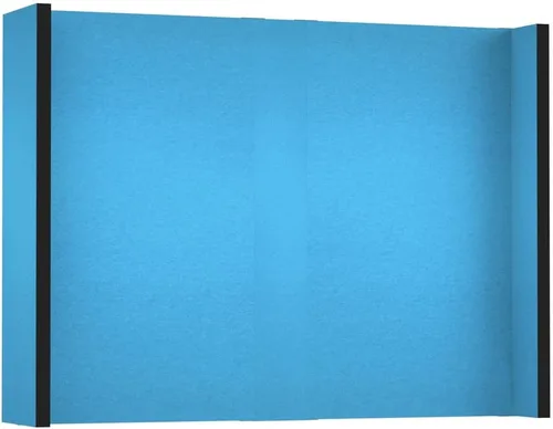 Vista 24 de EverPanel - Kit de pared modular de 7 x 7 pies, color azul oscuro SoundSorb con ribete negro, divisor de habitación, paneles de pared entrelazados