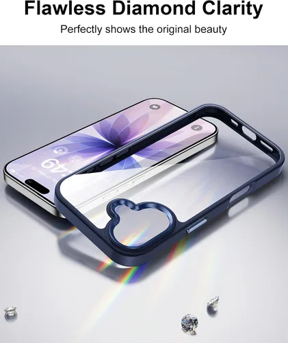 Vista 458 de HOOMIL Funda para iPhone 7 Plus/iPhone 8 Plus de 5.5 Pulgadas, sin amarillamiento, protección contra caídas, cubierta trasera dura transparente