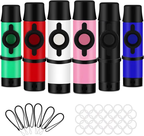 Vista 7 de RANMING Instrumento musical profesional Kazoo para adultos y amantes de la música, con 6 cañas adicionales para fiestas de cumpleaños, actuaciones