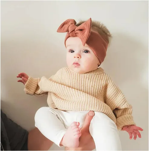 Vista 2 de Conjunto de Pascua para bebé niña, suéter de punto, cárdigan de manga larga con diseño de conejo, ropa de otoño e invierno
