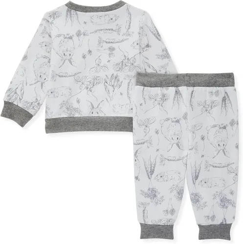 Vista 2 de Burt's Bees Baby Boys Shirt and Pant Set, Long Sleeve Top & Bottom Outfit Bundle, 100% Organic Cotton