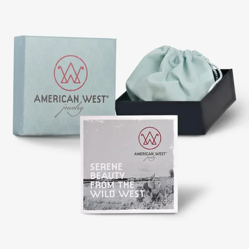 Vista 6 de American West - Anillo de plata de ley para mujer, diseño de corazón con piedras preciosas múltiples, tallas 5 a 10