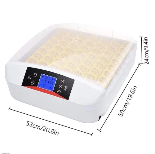 Vista 6 de Egg Incubators, 56 Incubator with Built-in LED Candler Poultry Hatcher, Temperature Humidity Control Automatic, Farm Brooding Incubator, for Chicken