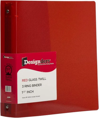 Vista 49 de JAM Paper - Carpeta de plástico de 1 pulgada, carpeta naranja de 3 anillas, se vende individualmente