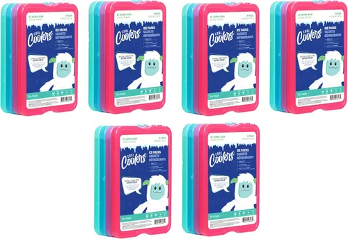 Vista 11 de Cool Coolers by Fit & Fresh 4 Pack XL Slim Ice Packs, Quick Freeze Space Saving Reusable Ice Packs for Lunch Boxes or Coolers