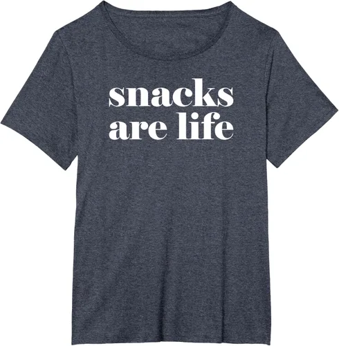 Vista 53 de Snacks Are Life - Camiseta divertida para amantes de los aperitivos, Negro