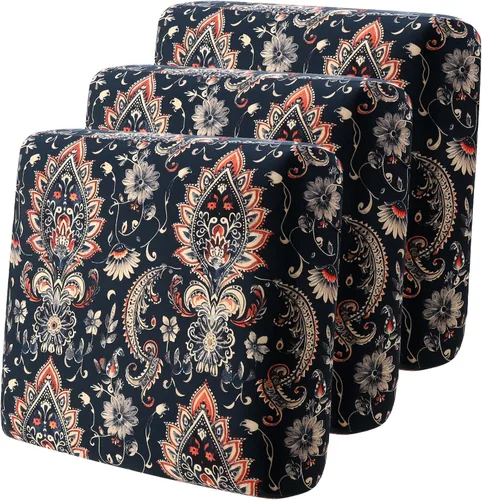 Vista 15 de YISUN - Funda de cojín de cuero PU para sofá, fundas de cojín elásticas impermeables para sofá, fundas de asiento de silla de RV de cuero sintético