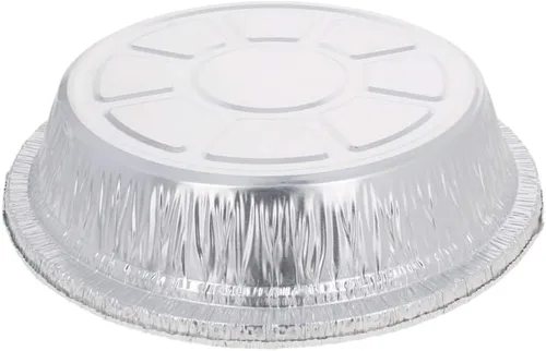 Vista 5 de Othmro 20 sartenes de papel de aluminio de 24.3 fl oz reciclables para llevar, recipientes de alimentos de papel de aluminio, sartenes redondas