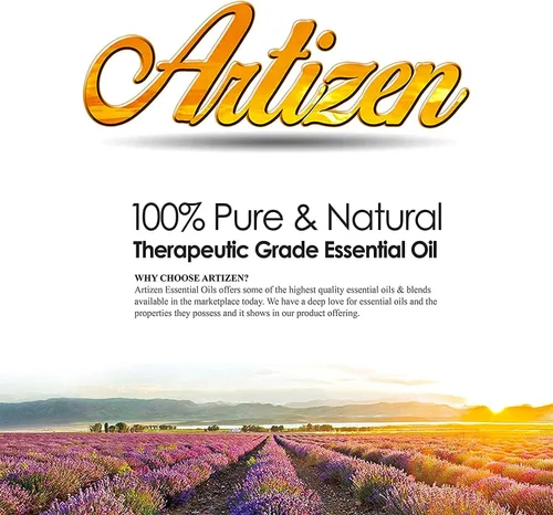 Vista 8 de Aceite esencial Artizen (100 % puro y natural, sin diluir) de calidad terapéutica, botella gigante. Ideal para aromaterapia, relajación, terapia