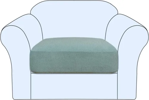 Vista 32 de Funda de cojín elástica para sofá, funda de asiento, funda de sofá de dos plazas, protector de elastano elástico para muebles para asiento (negro, 1)
