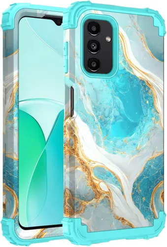 Vista 74 de Hocase Funda para Galaxy A37 5G, protección resistente a prueba de golpes, parachoques de goma de silicona suave+funda protectora híbrida