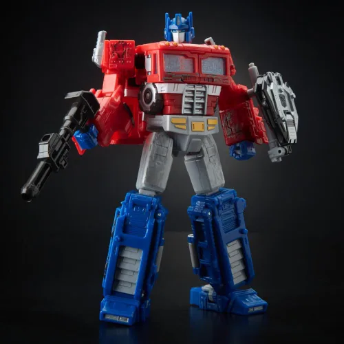 Vista 4 de Transformers Generations War for Cybertron: Siege Voyager Class WFC-S11 Optimus Prime Figura de acción (exclusivo de Amazon)