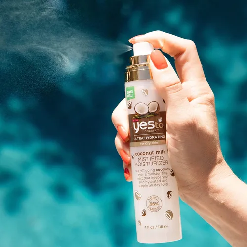 Vista 3 de Yes To Crema hidratante mistificada con leche de coco ultra hidratante, 4 onzas líquidas