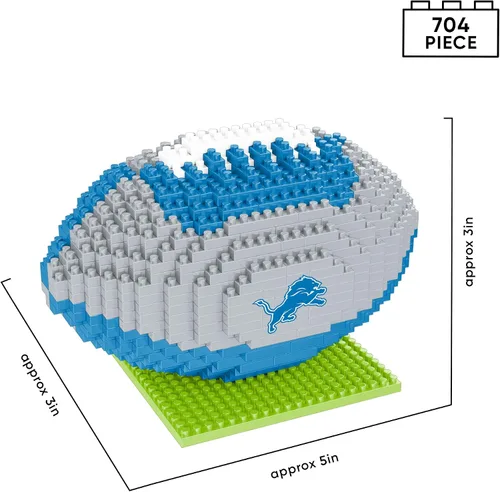 Vista 4 de FOCO - Rompecabezas NFL unisex 3D BRXLZ con logotipo del