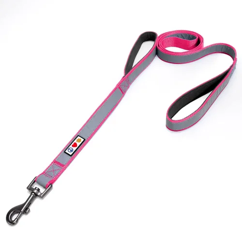 Vista 16 de Pawtitas Correa de perro de doble asa resistente para entrenamiento, correas sin tirones, ideal para perros medianos y grandes, ideal para caminar