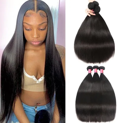 Vista 110 de Beauty Forever Yaki - Extensiones de cabello humano virgen mongol sin procesar, grado 12A, 3 paquetes de cabello humano virgen mongol sin procesar