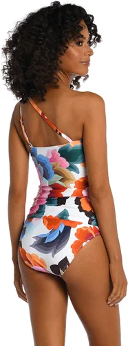 Vista 2 de La Blanca Top de traje de baño tankini estándar de un hombro para mujer