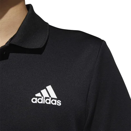 Vista 5 de adidas Camisa polo diseñada 2 Move de 3 rayas para hombre, Grey Five-black