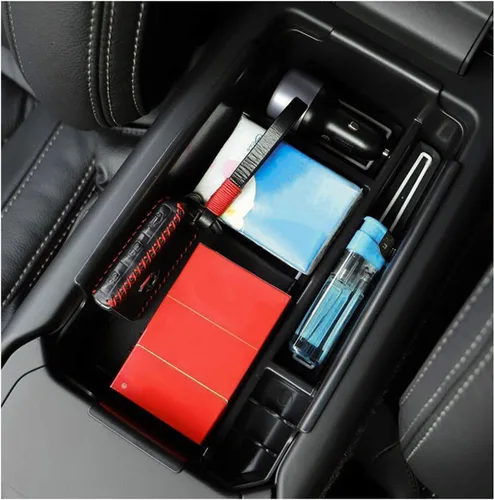 Vista 4 de SHAOHAO Organizador de consola central Volvo XC40 2023 2024 2025, para 2018 2019 2020 2021 2022 2023 2024 2025 Volvo XC40 Bandeja organizadora