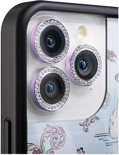 Vista 3 de Wildflower Fundas – Bling Negro para Cámara, Compatible con Apple iPhone 11 Pro y 11 Pro Max Funda de Teléfono Compatible, Brillante, Reflectante