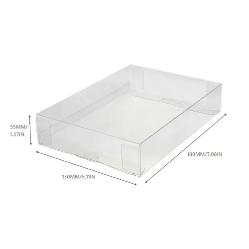 Vista 6 de WICAREYO 10pcs Clear Box Sleeve for SNES N64 Games Cartridge Box