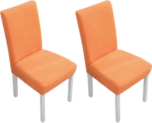 Vista 27 de Fundas elásticas para sillas de comedor, fundas de asiento para sillas de comedor, juego de 4/6 fundas para sillas de cocina para el hogar, hotel