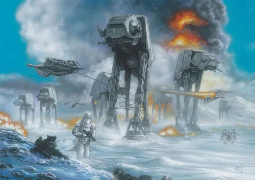 Vista 17 de MIGHTYPRINT Arte de pared de Star Wars The Mandalorian de 24 x 17 pulgadas