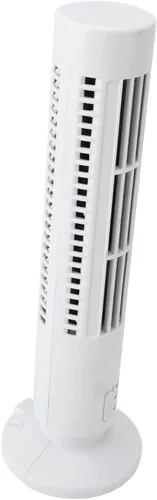 Vista 6 de AUNMAS Mini Tower Fan Bladeless Quiet Usb Two Speed Desktop (White)