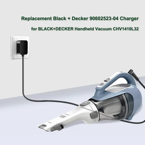 Vista 5 de Cargador de 23 V para Black and Decker N511997 90602523-04 Aspiradora de mano inalámbrica CHV1410L32, HFEJ415JWMF10, HFEJ415JWMF22, HSVJ415JMBF22