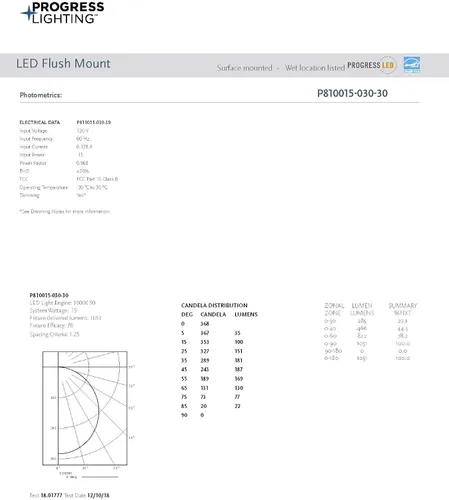 Vista 13 de Progress Lighting Edgelit - Soporte para superficie LED de 7 pulgadas, colección Everlume, para interiores, P810015-030-30, blanco